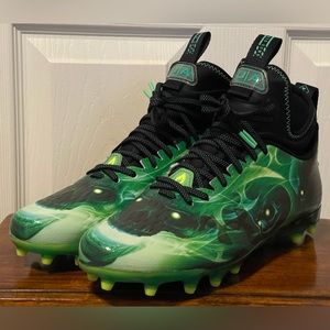 Under Armour UA Spotlight Lux MC LE Slime Football Cleats 11.5 3025376-001 NEW